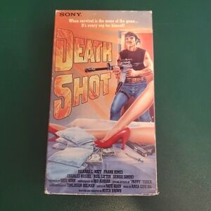 Death Shot VHS 1984 Sony Action Crime Movie Richard C Watt Mitch Brown